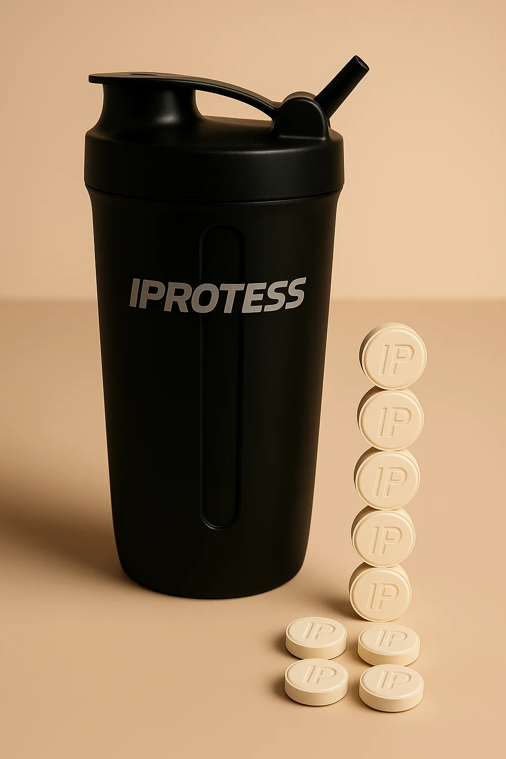 Black luxury protein shaker